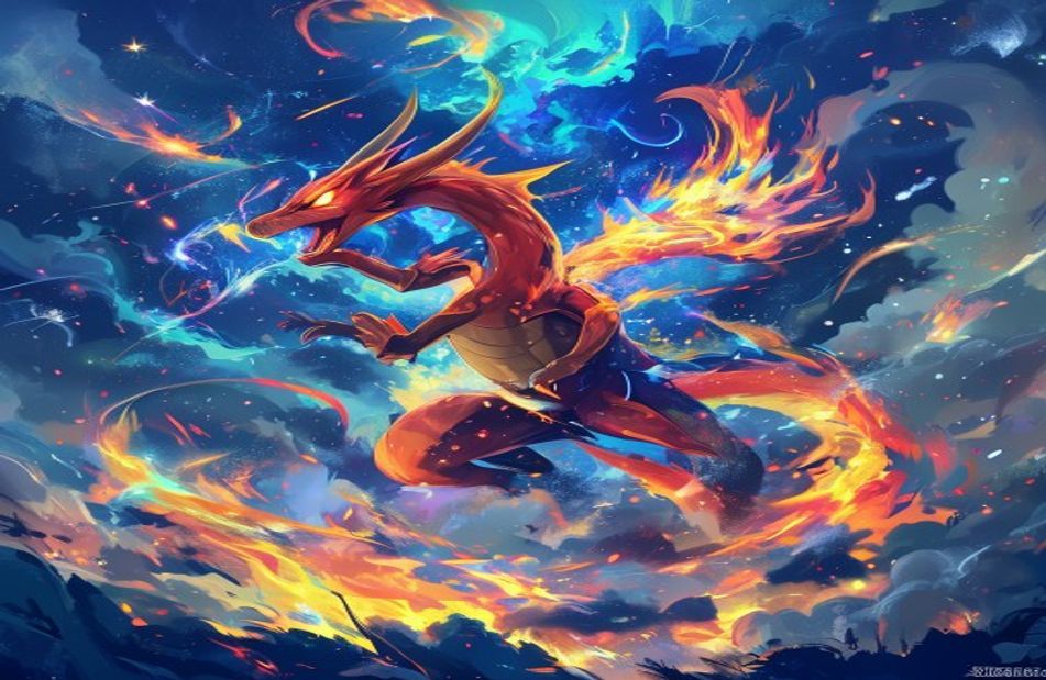 Pokemon Mega Charizard X Wallpaper