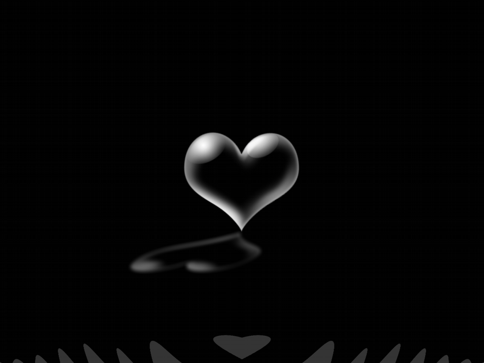Black Image Heart HD Wallpaper And Background