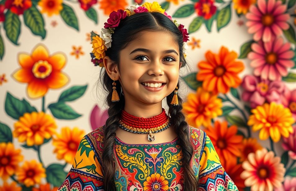 Mexican Girl Wallpaper