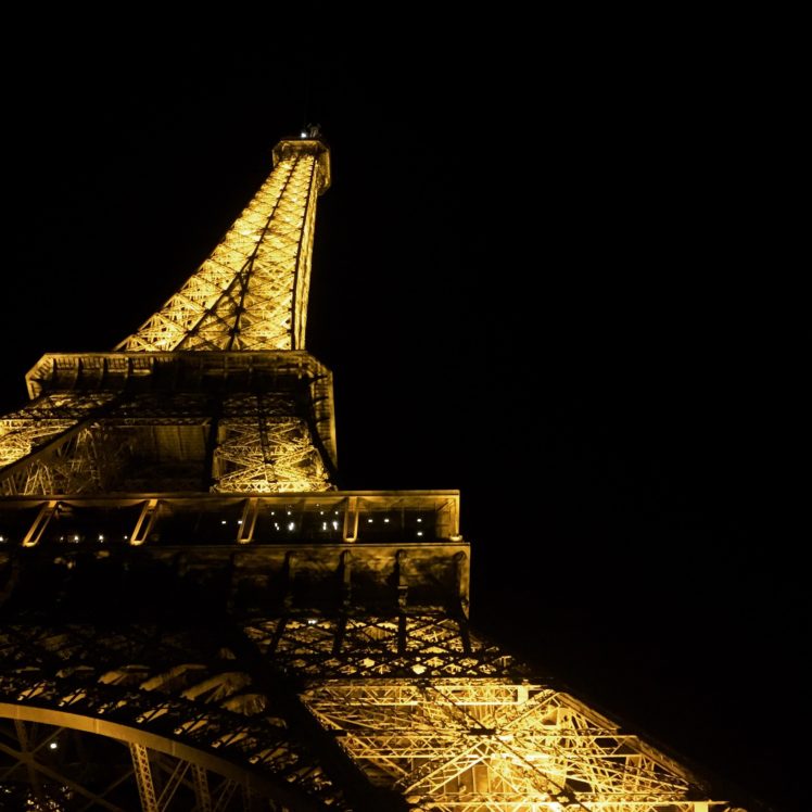 Eiffel Tower Paris Night HD Wallpaper Desktop And Mobile