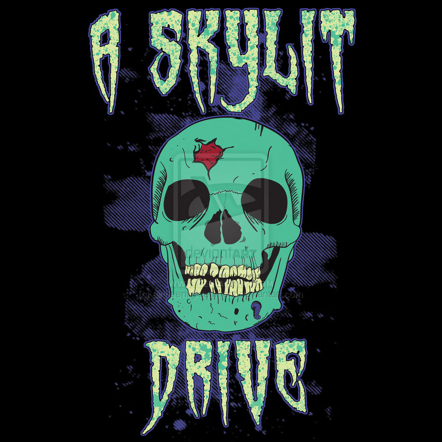 Skylit Drive Skull T Shirt By Airtheenlightenment