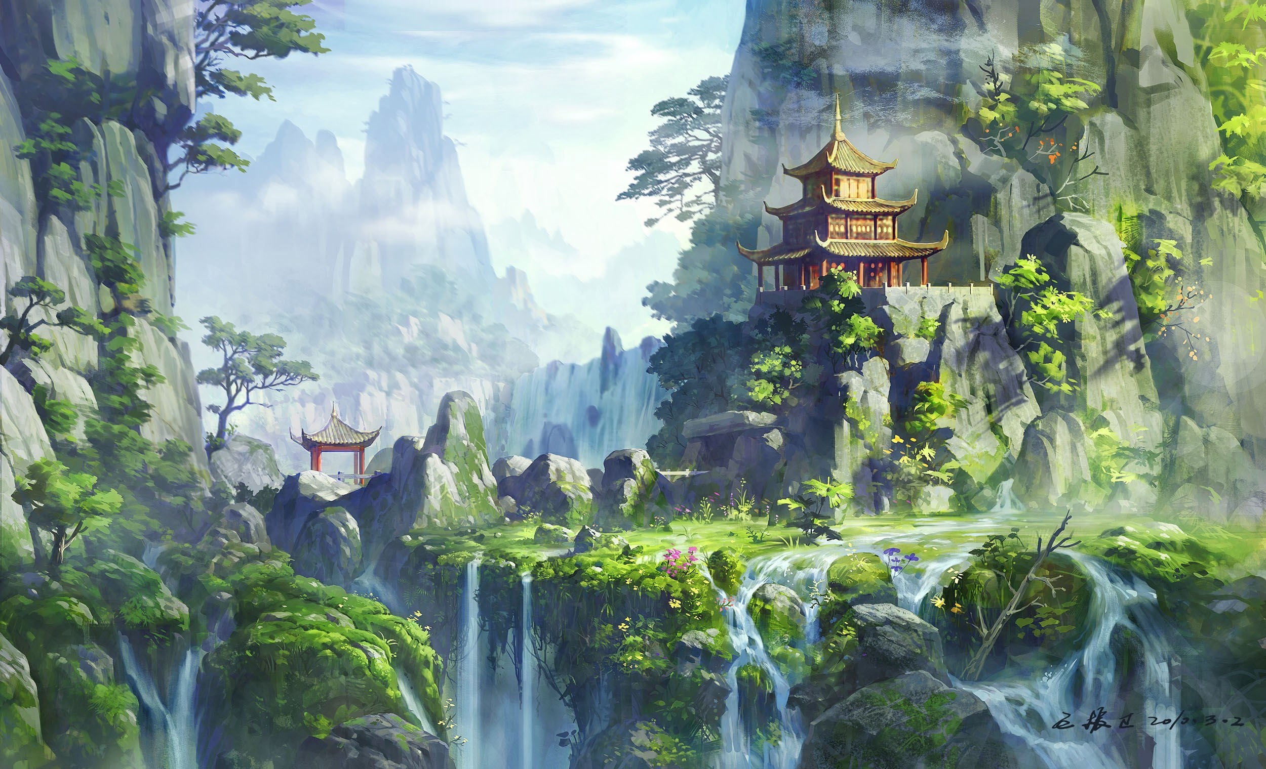 Asian Landscape Wallpaper