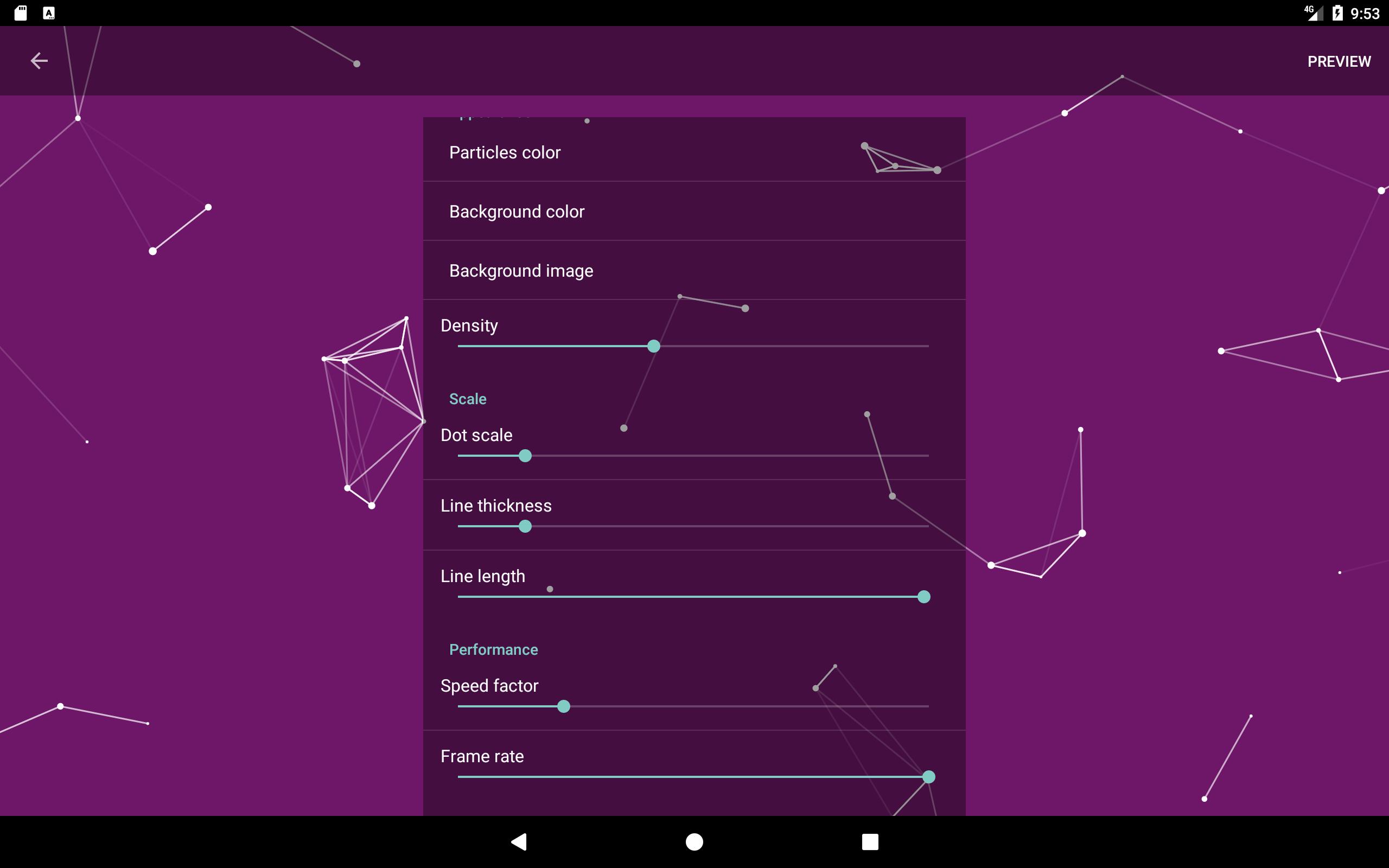 Particle Constellations Live Wallpaper For Android Apk