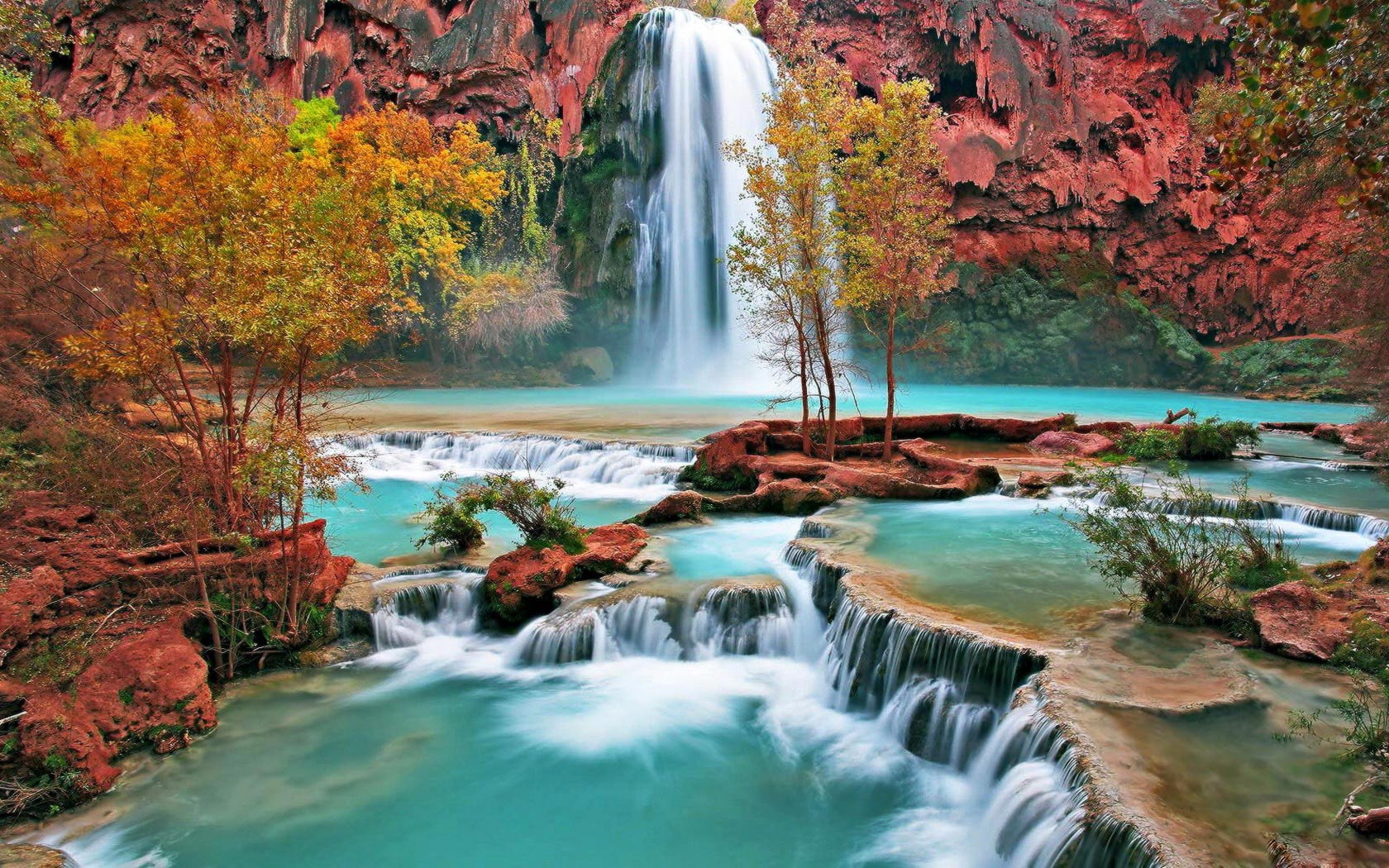 Best Mountain Waterfall Beautiful Wallpaper Desktop Background