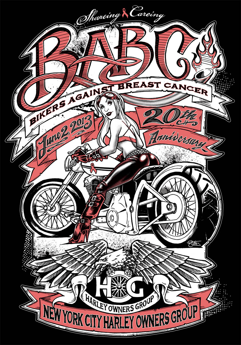 Biker Art Wallpaper Nyc Hogs Bikers Against Breast