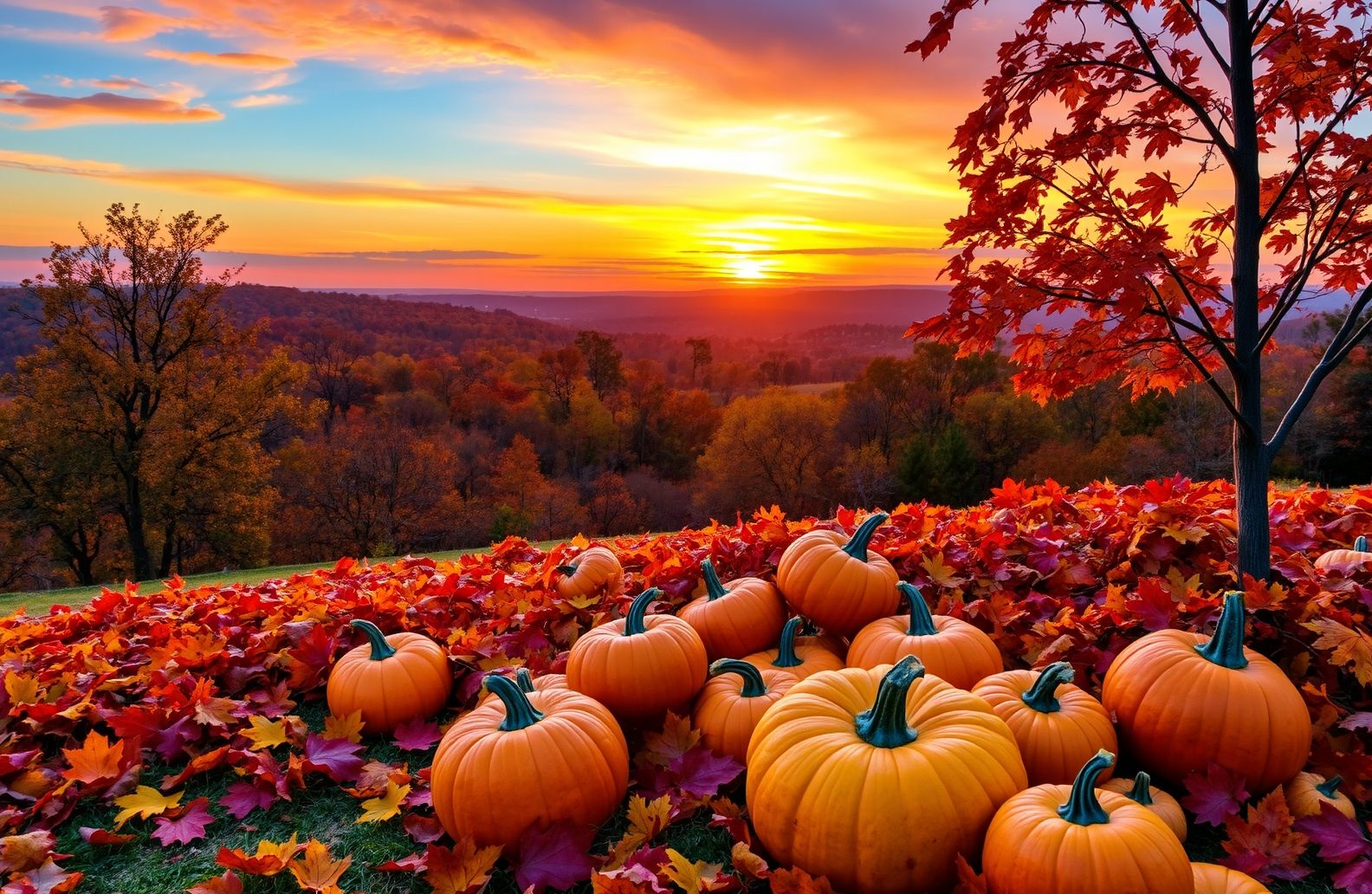 October Calendar Wallpaper