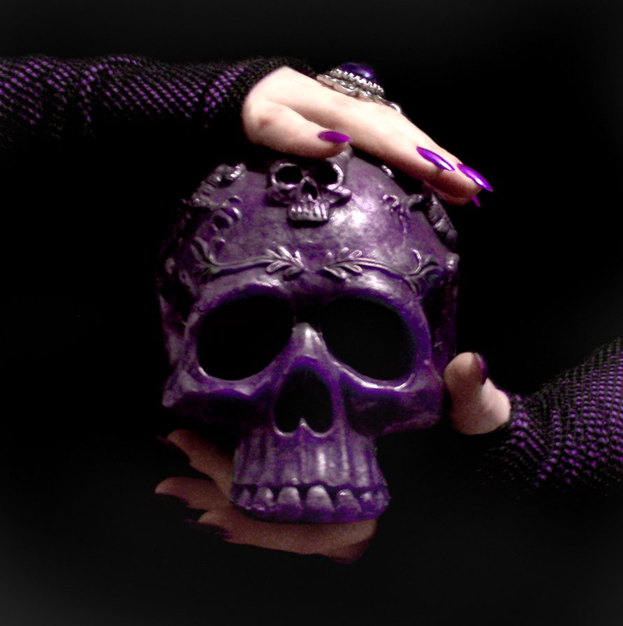 Purple Skull By Morgancrone
