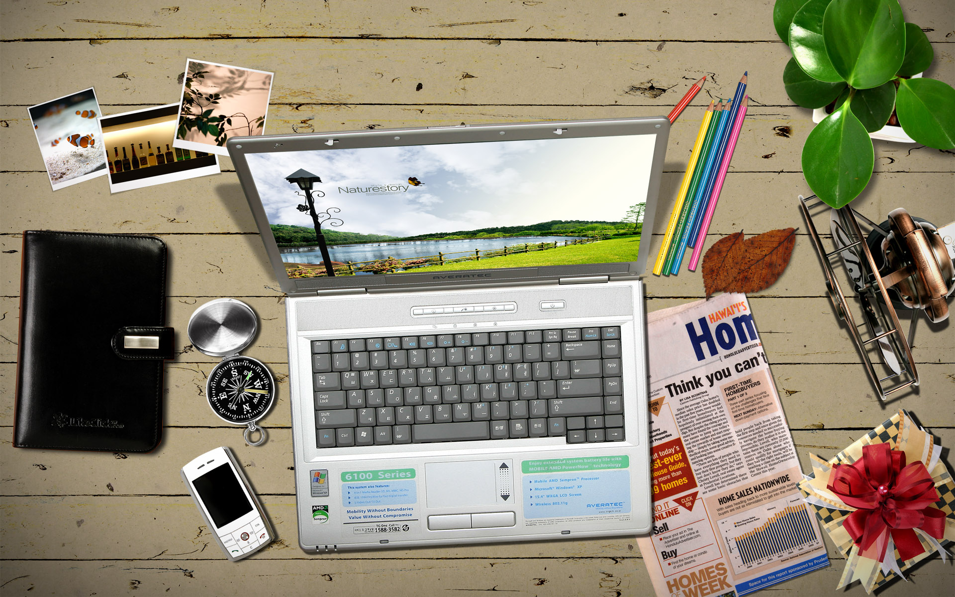 Desk Writer Desktop Wallpaper