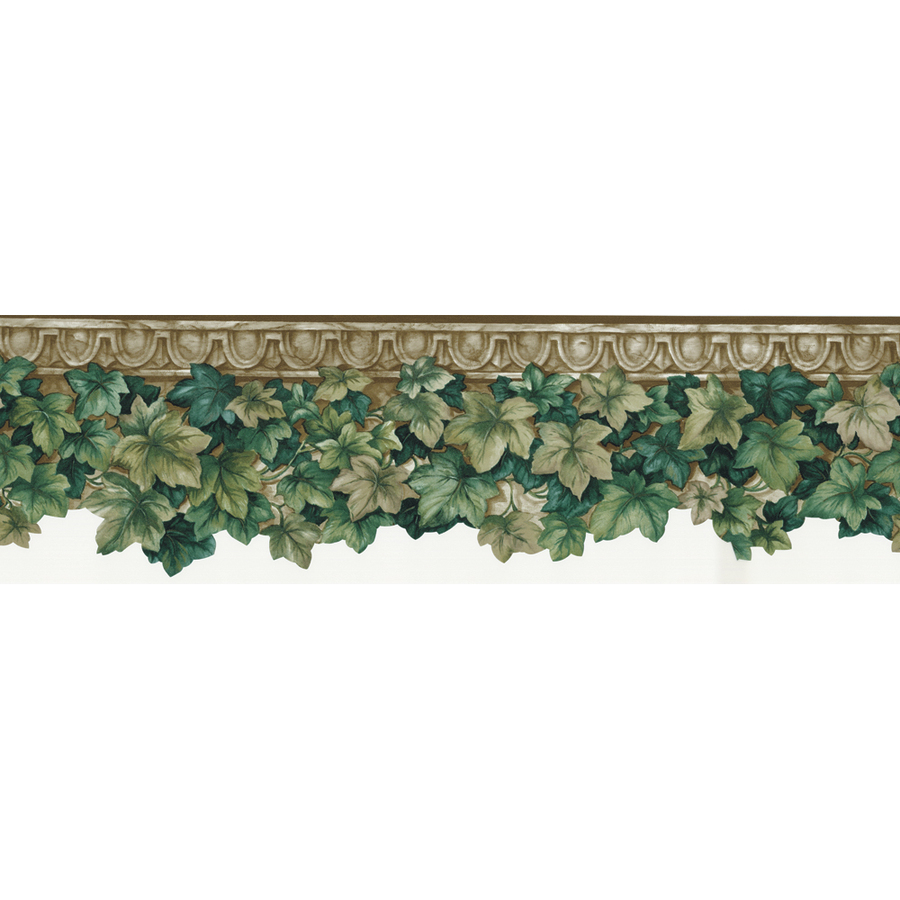  roth 6 12 Green Ivy Die Cut Prepasted Wallpaper Border at Lowescom