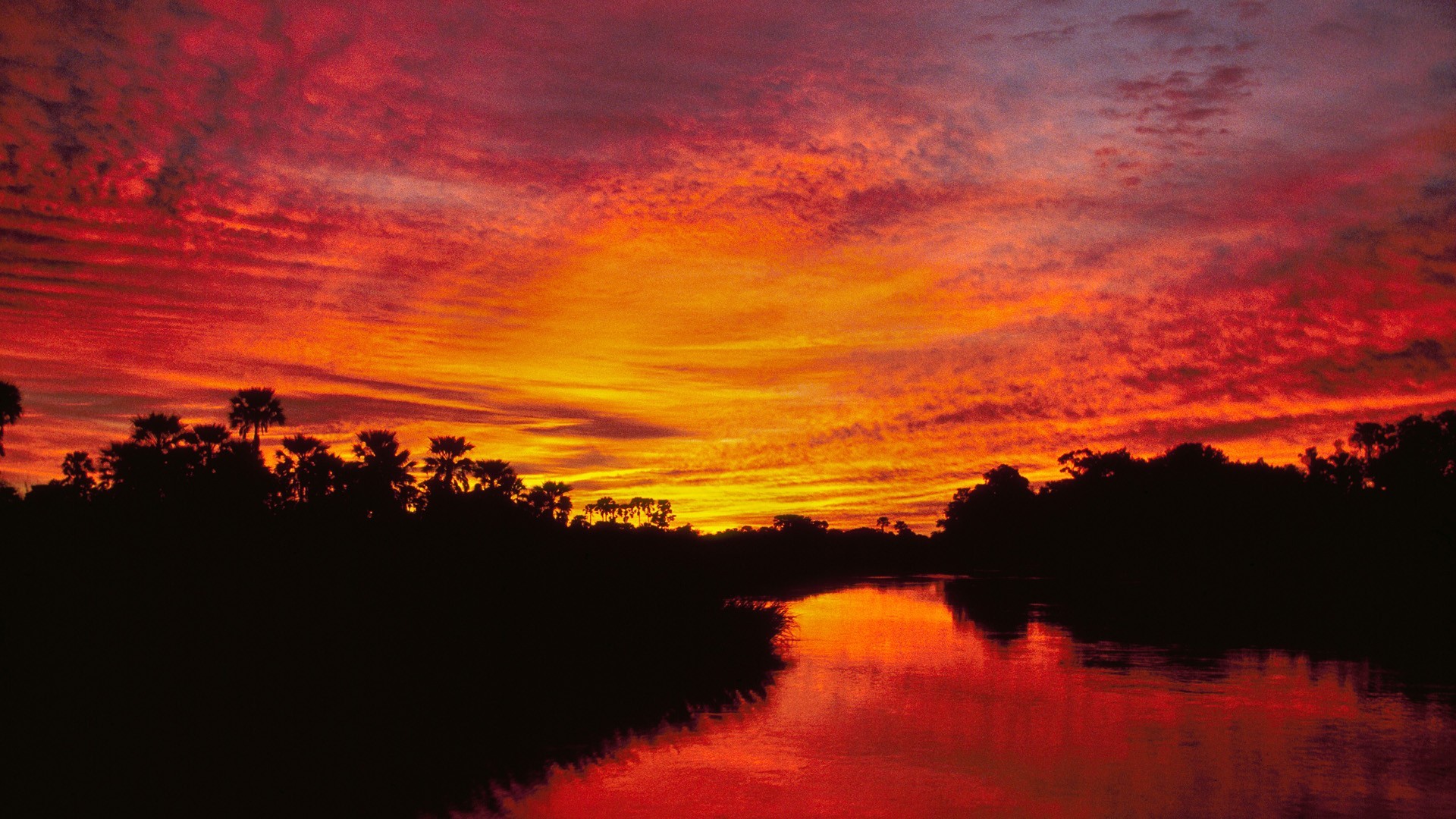 Macbook Tablet Display Cool Image Sunset Botswana Delta