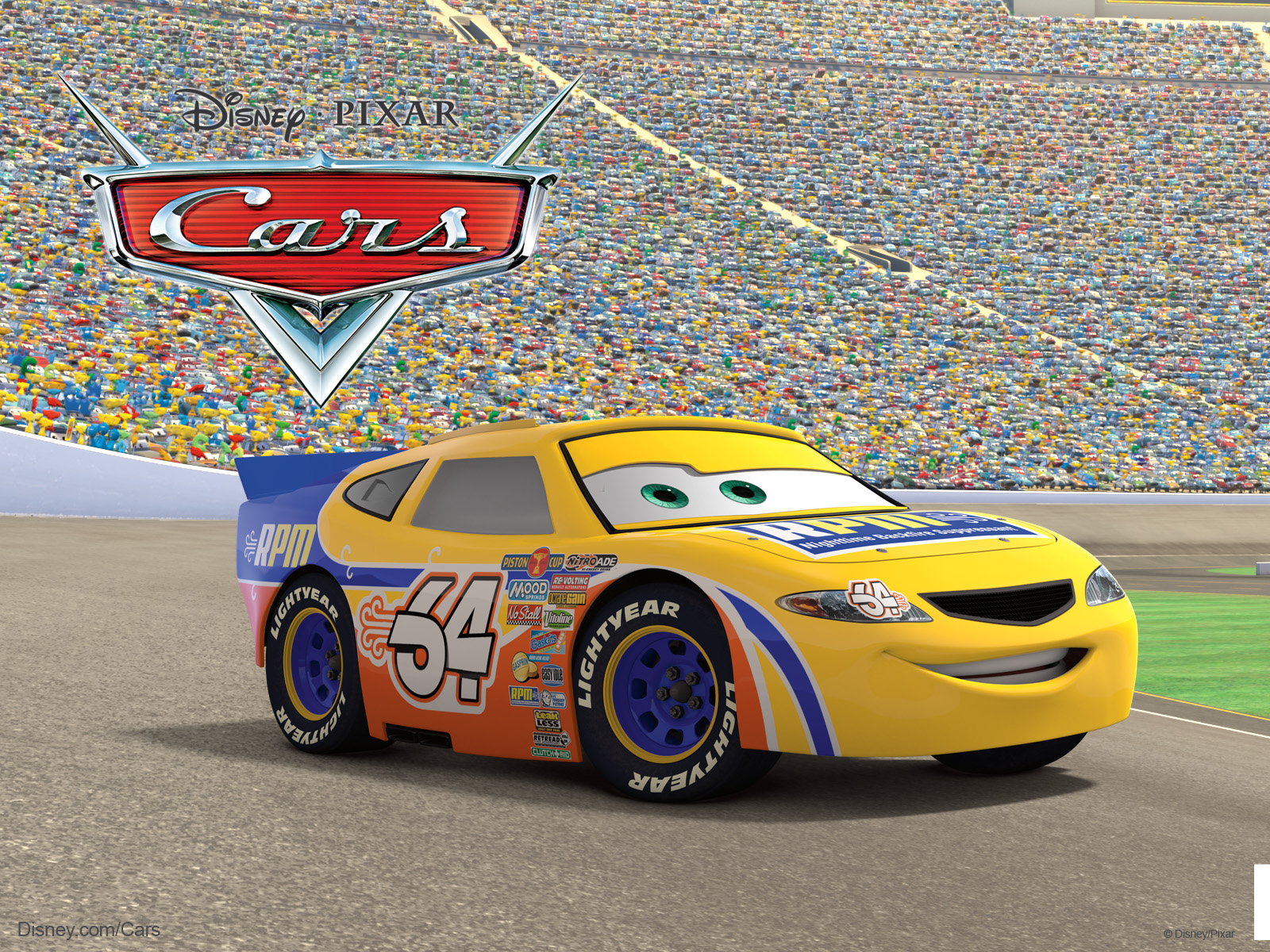 Winford Rutherford Race Car From Pixar Cars Movie Desktop Wallpaper