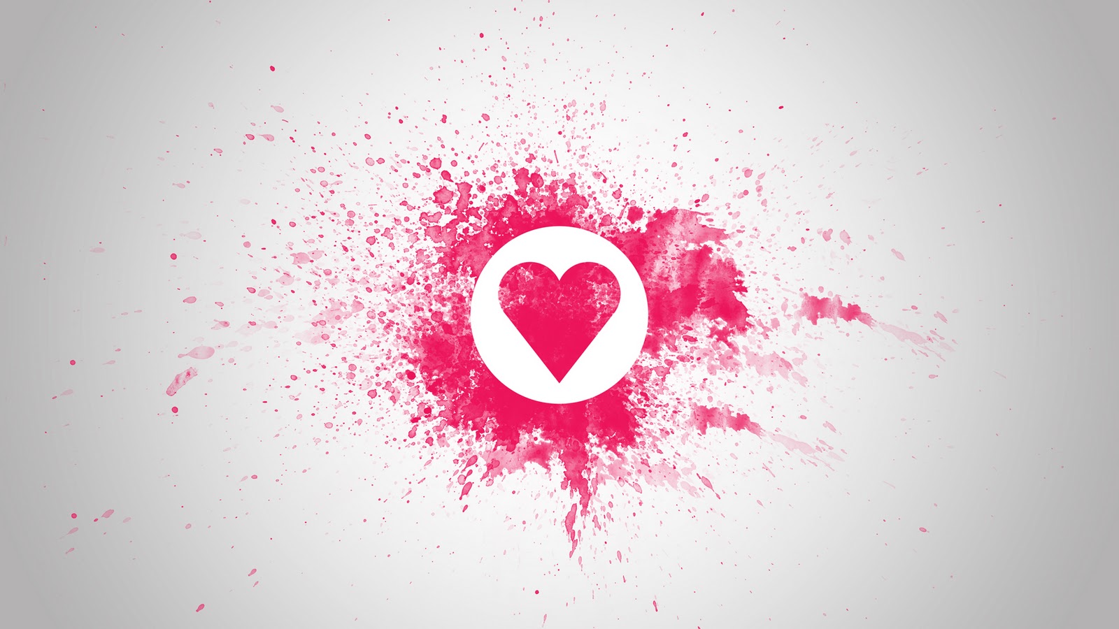 Love Heart Pink HD Wallpaper