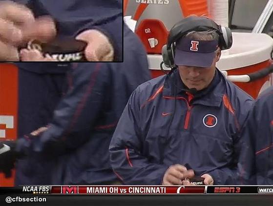 Illinois coach caught using chewing tobacco mgoblog