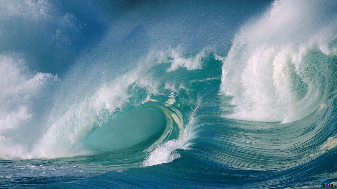 Wallpaper Ocean Waves Tsunami X Desktop