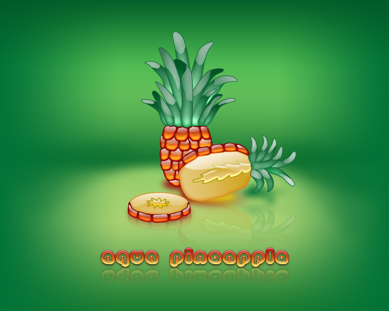 Cute Background And Wallpaper Aqua Pineapple