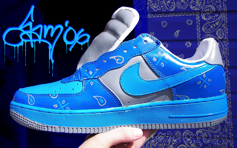 Crips Vs Bloods Wallpaper Customized Airforce S Crip