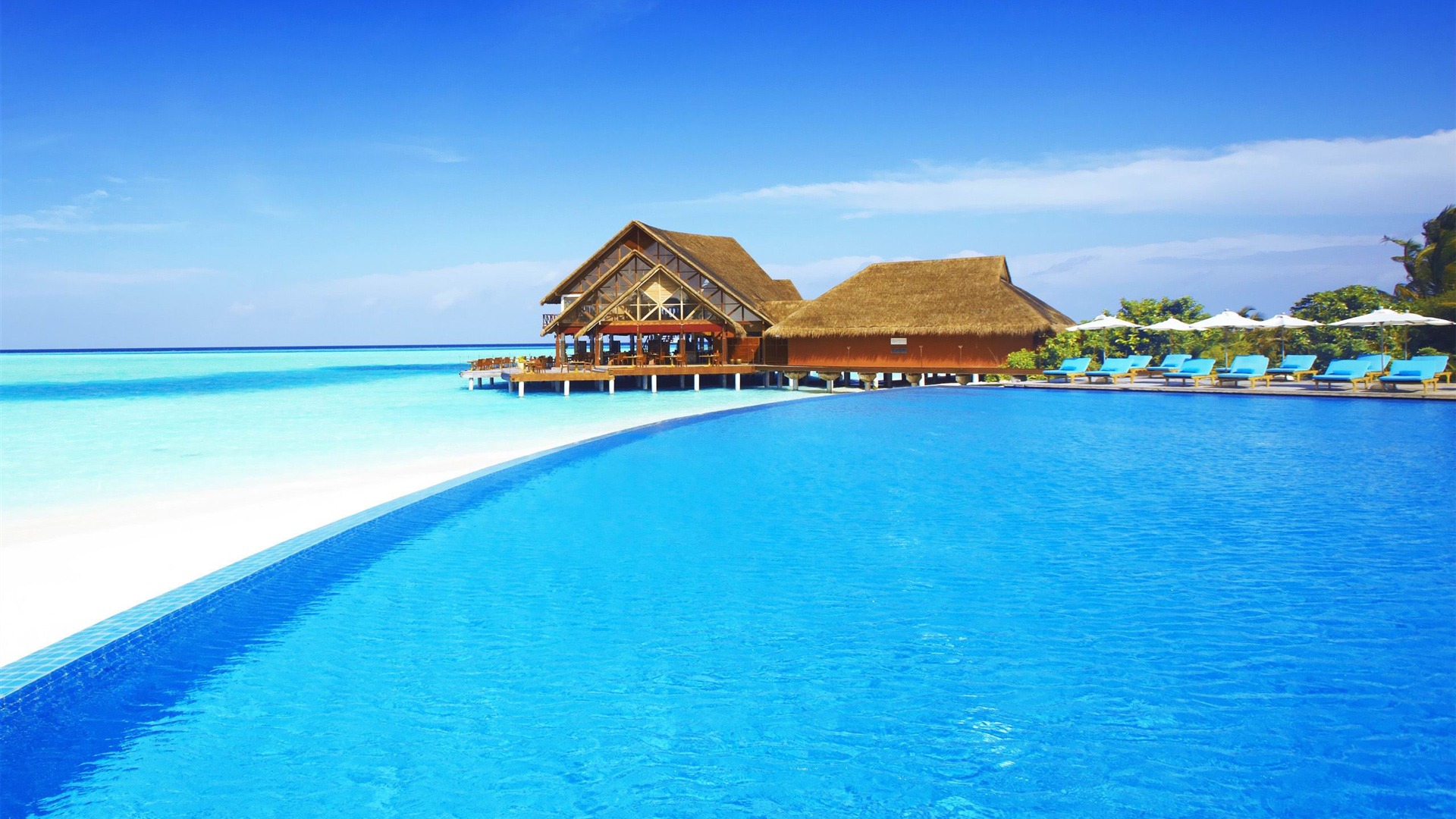 Resort Maldives Beach Wallpaper Wallpapertube