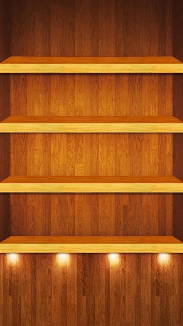 Free Download Wood Shelf HD iPhone 5 Wallpapers Free HD Wallpapers