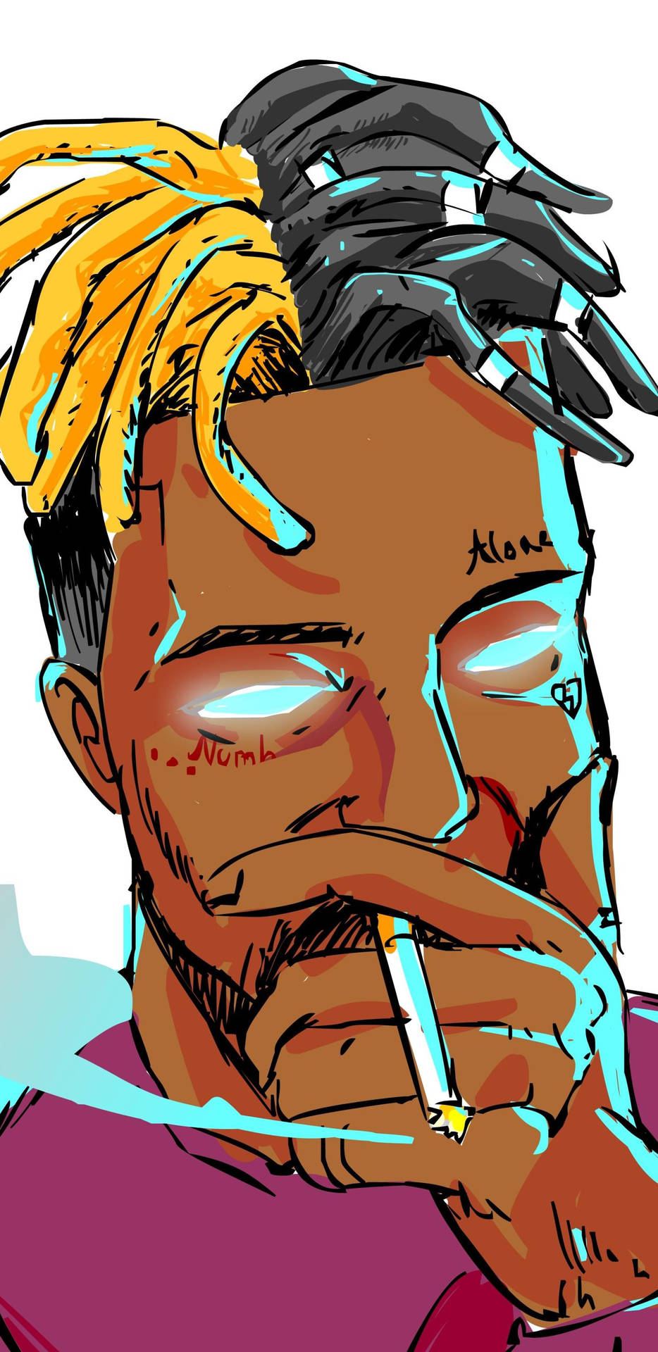 Xxxtentacion Cartoon Wallpaper