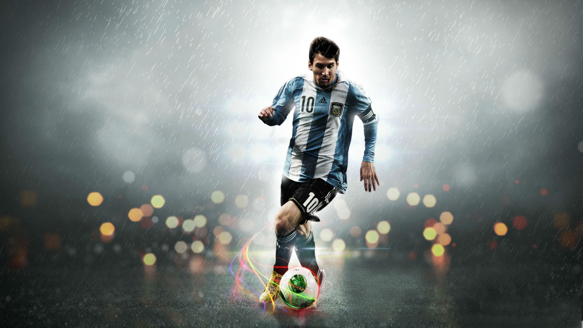Famous Soccer Messi Football Playing Wallpaper HD