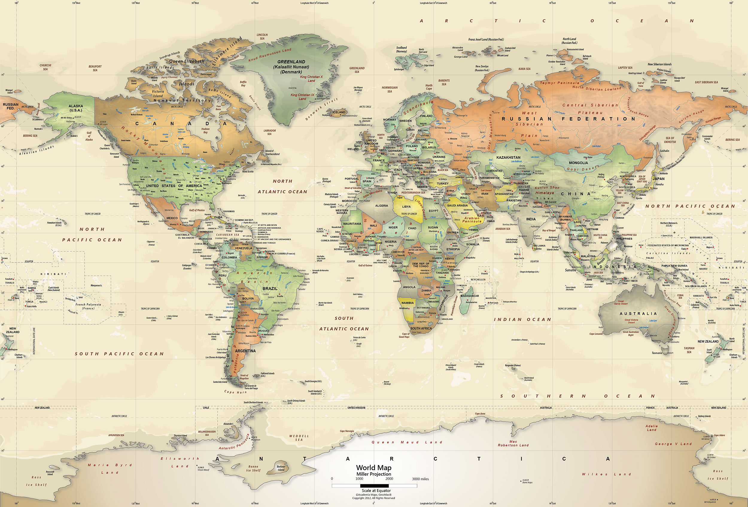 Antique World Map Wallpaper Retratos