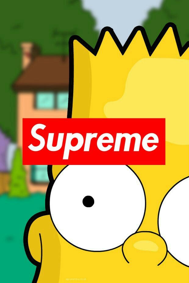 Free Download Simpsons X Supreme Iphone Supreme Iphone Wallpaper