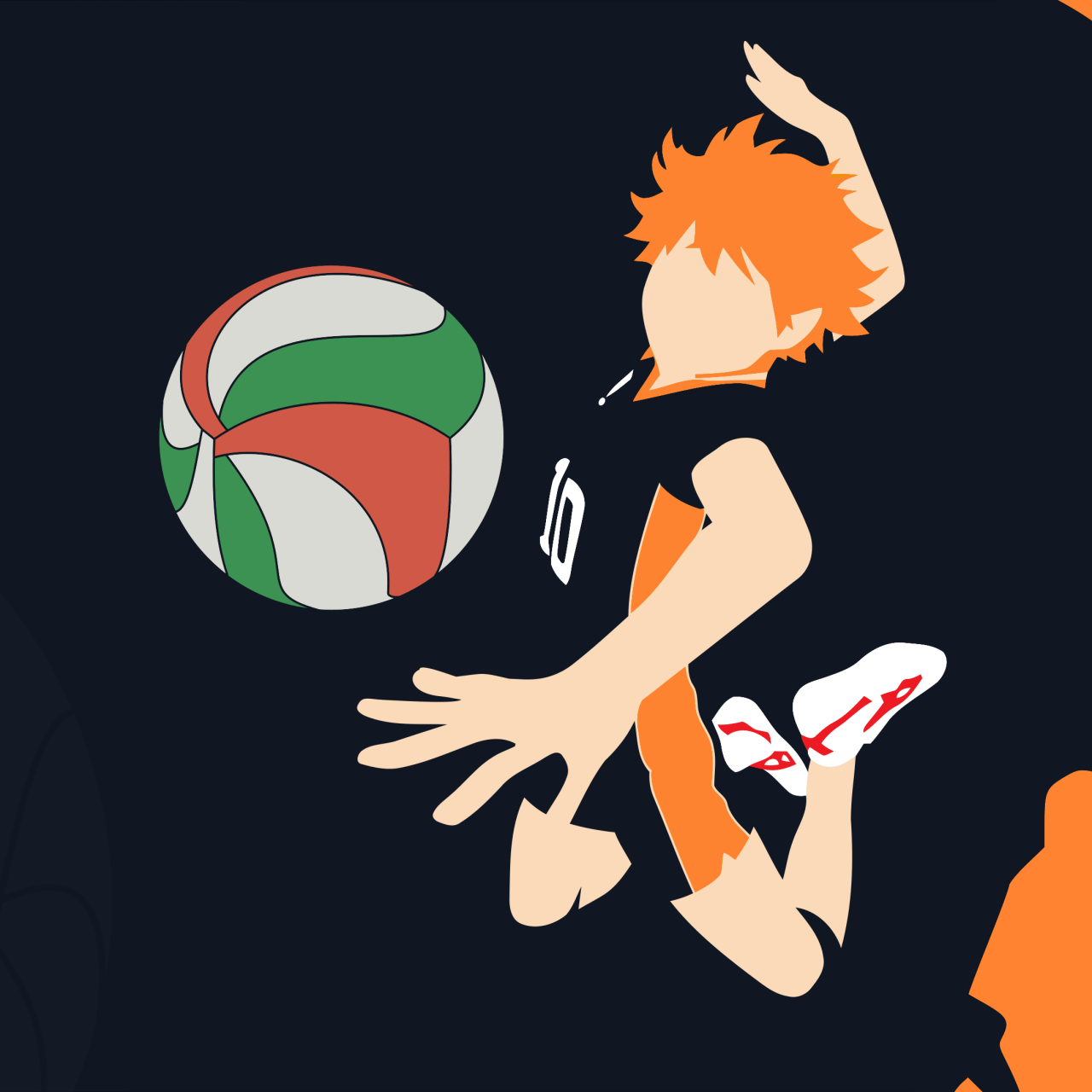 Shoyo Hinata Wallpaper 4k Minimalist Haikyuu Faceless