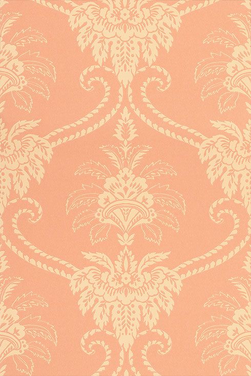 Wallpaper In Terracotta Buff From The Wild Flora Collection By Anna