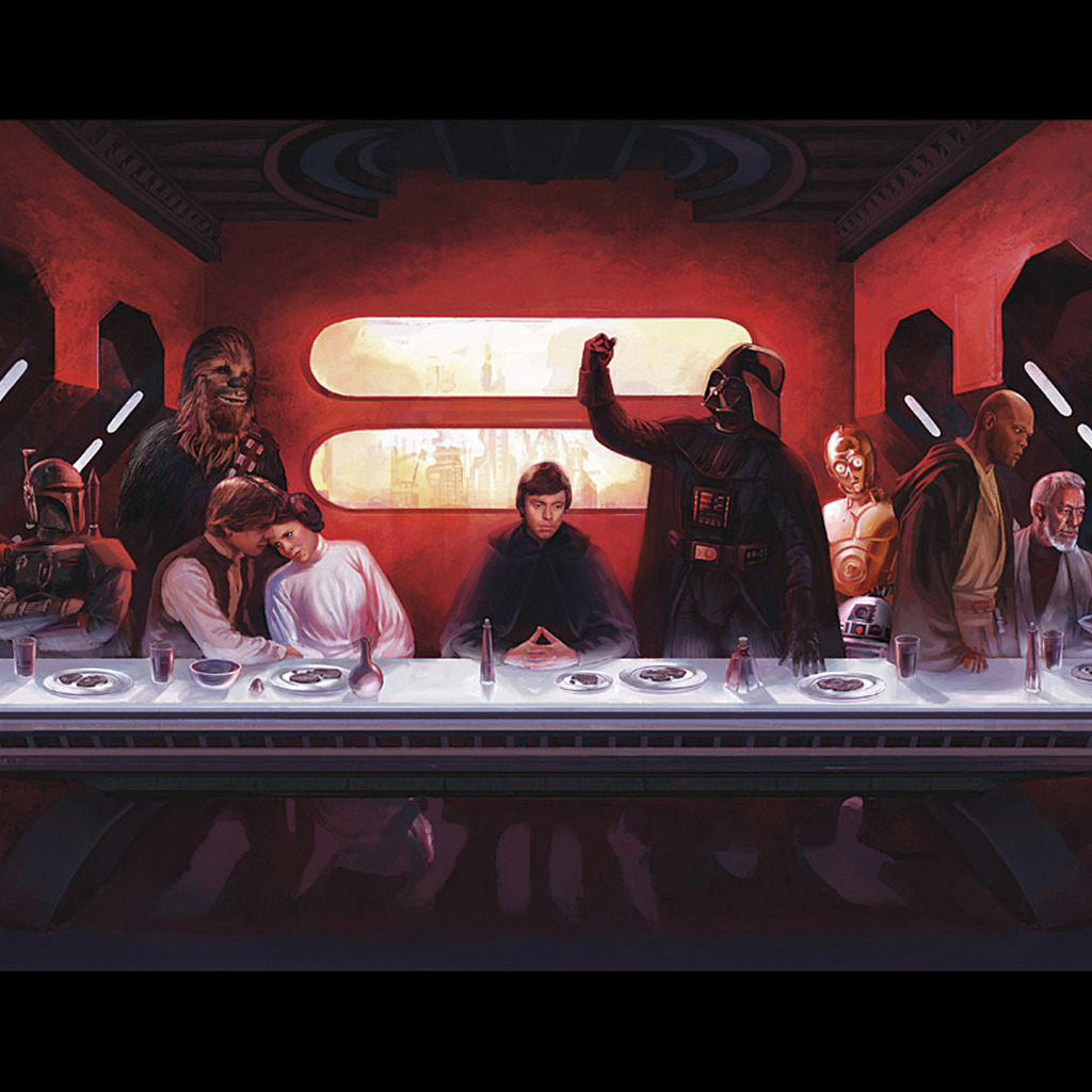 Star Wars The Last Supper Wallpaper For Apple iPad Air