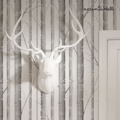 Peel and Stick Wallpaper Birch Tree Peel and Stick Fabric Wallpaper