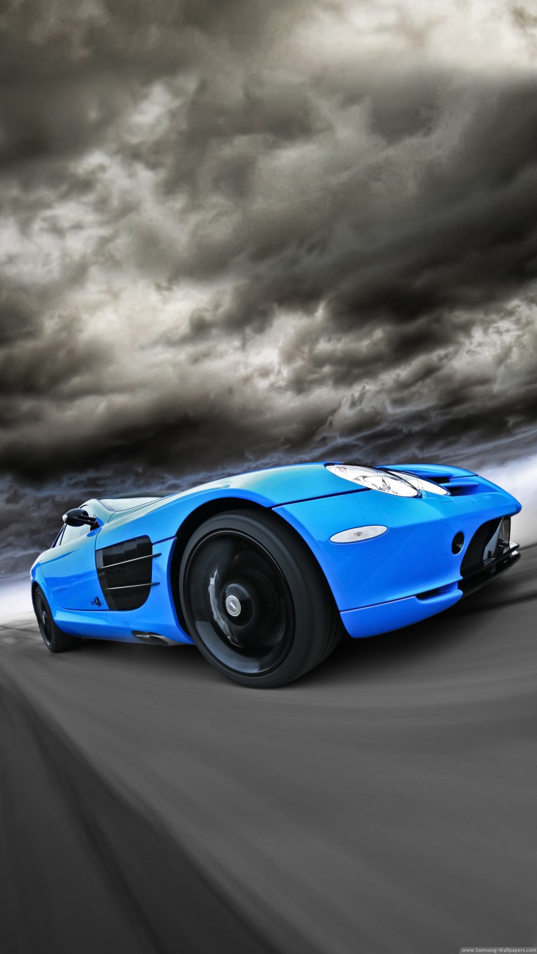 Awesome HD Car Wallpaper Blue iPhone