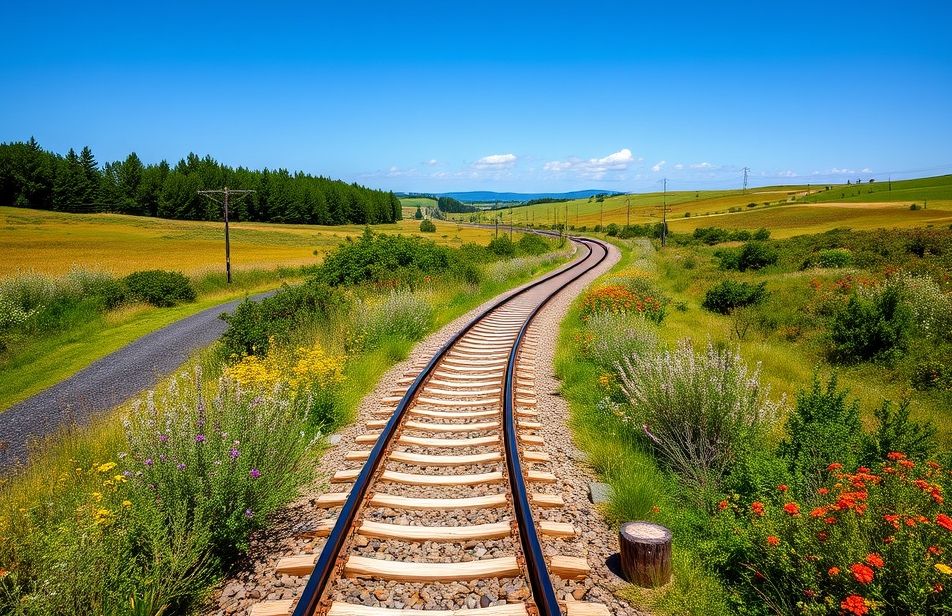 HD Train Tracks Wallpaper