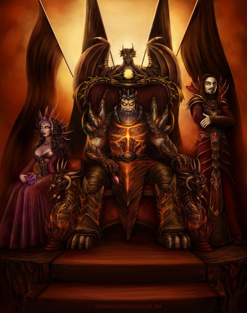 Warcraft Fan Art Gallery Deathwing Nefarian Onyxia In Mortal