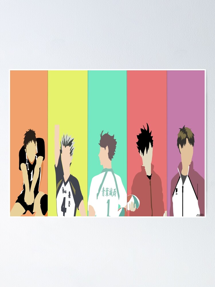 Haikyuu Captains Poster for Sale by katienacho Redbubble
