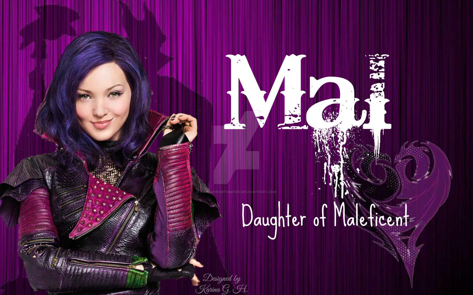 Mal Daughter Of Maleficent By Kariahearts56789 Watch Fan Art Wallpaper