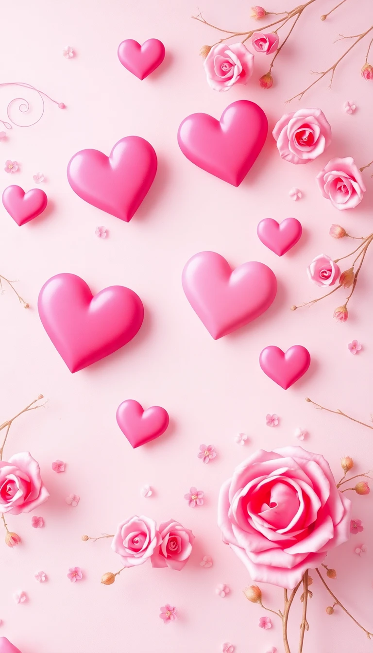 Aesthetic Pink Valentines Wallpaper