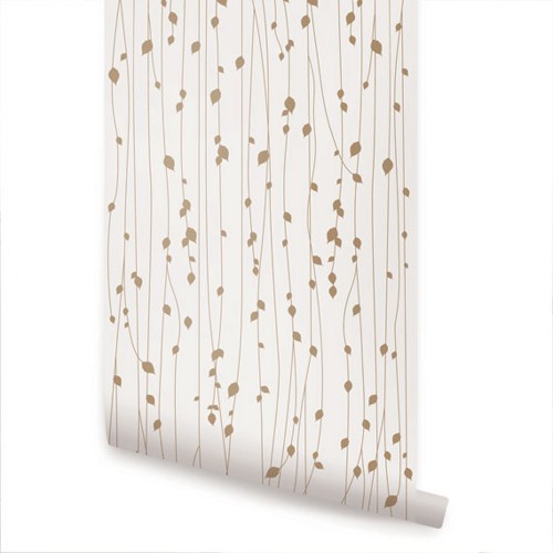 Birch Tree Peel and Stick Fabric Wallpaper Repositionable 500x500