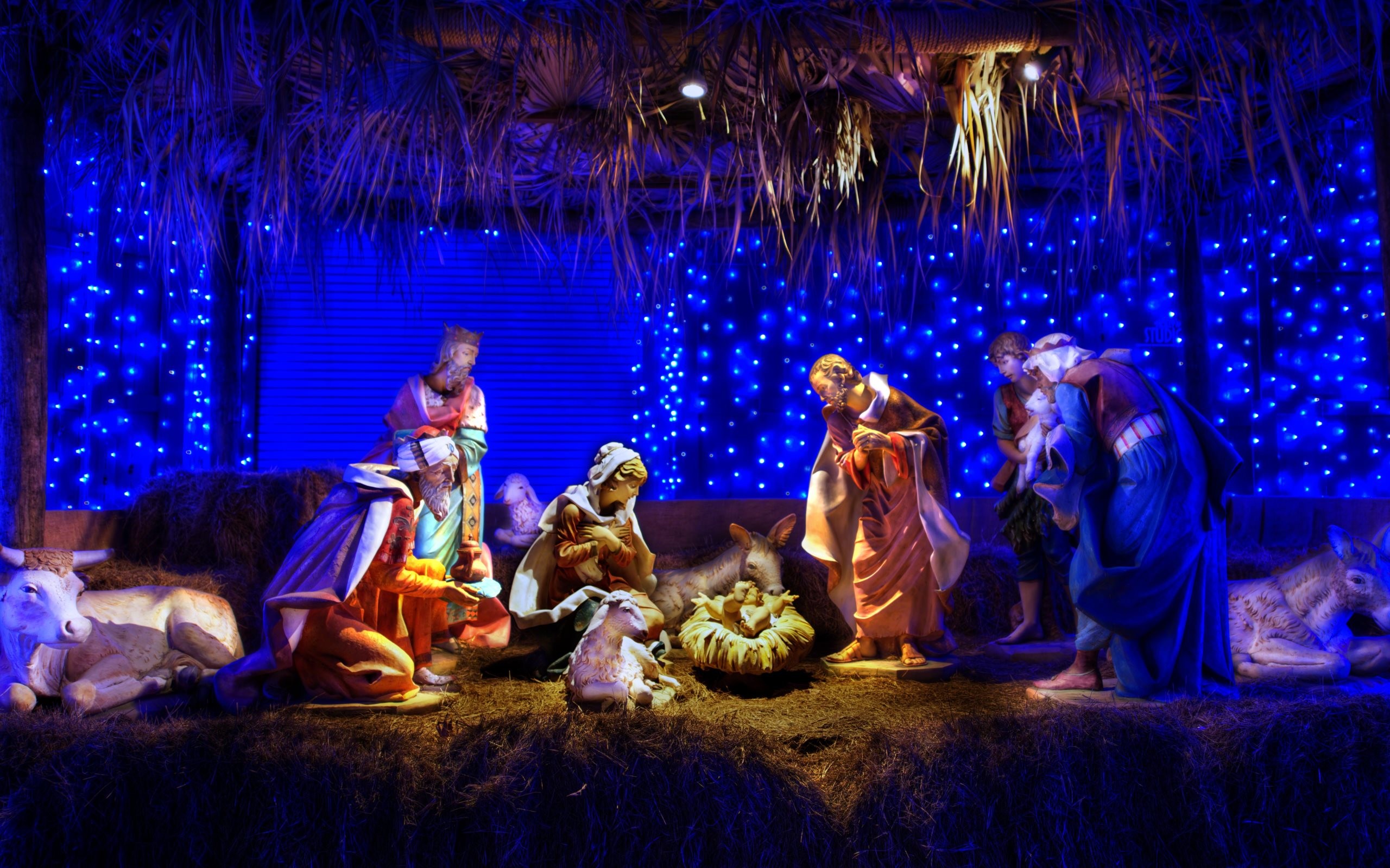 Christmas Nativity Scene Wallpaper Image