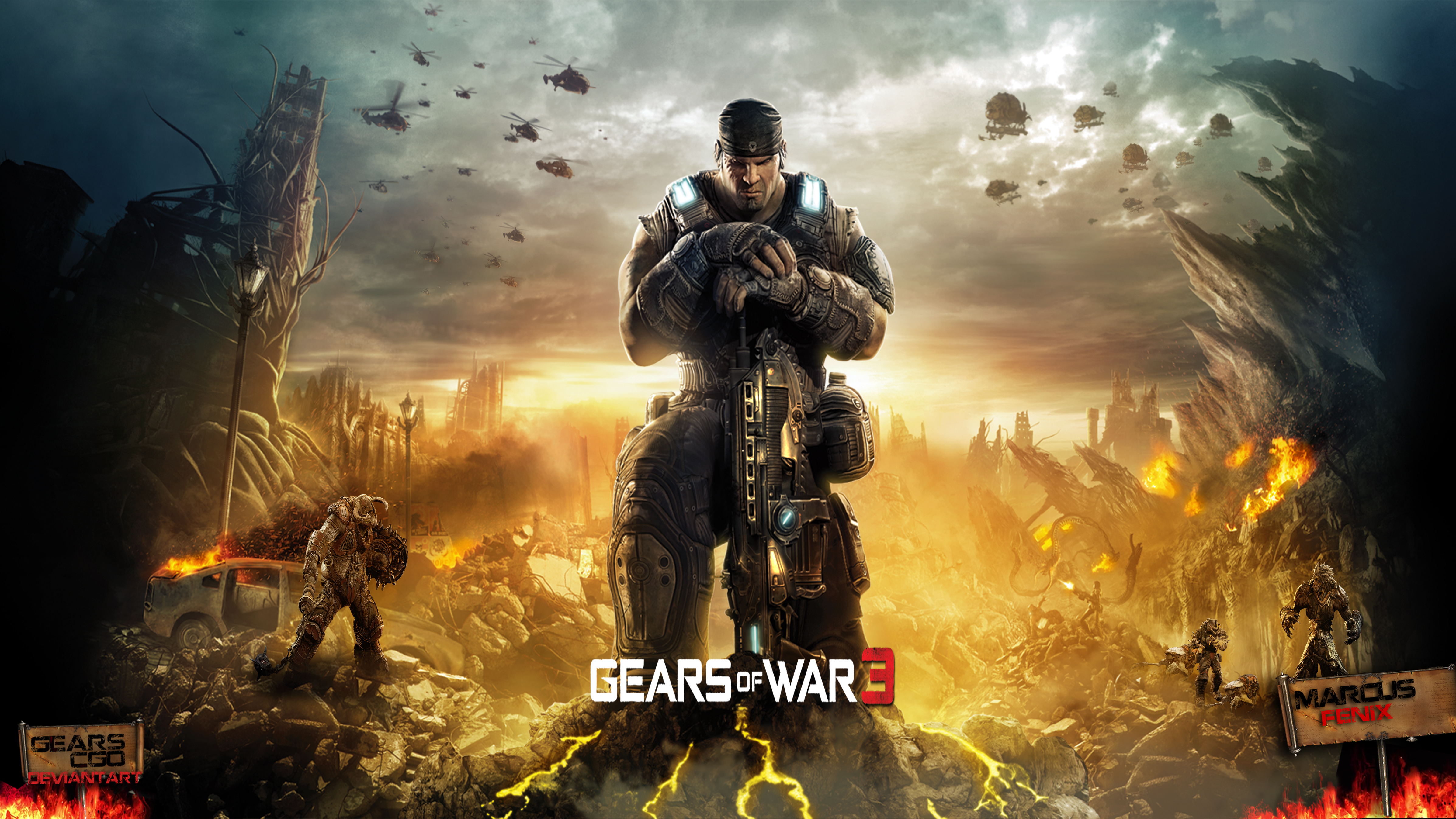 Gears Of War 3   wallpaper by GearsCgo 4788x2694