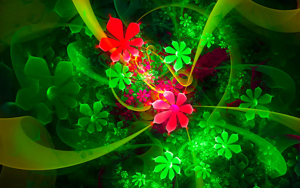  3d colorful digital flower 3d wallpapers desktop wallpapers free