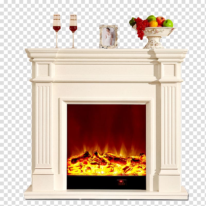 Fireplace Chimney Flame White European Fire Material