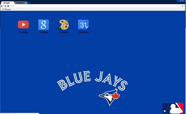 Simple Blue Jays Chrome Theme For The Fan Who Likes That Clean