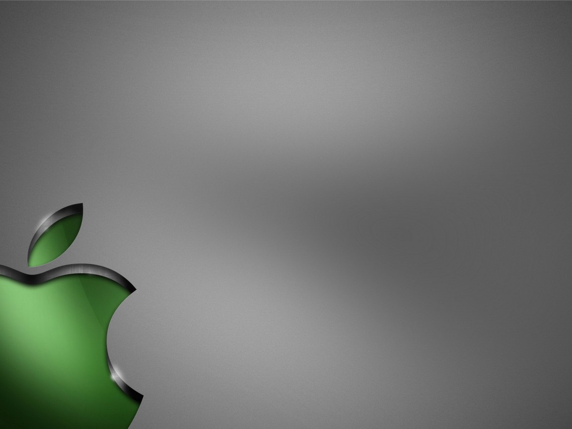 Apple Green And Wallpaper Silver Windows HD