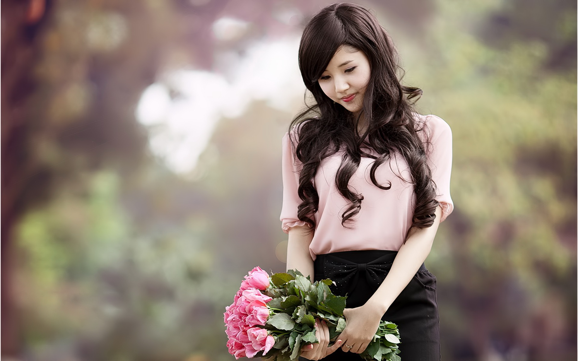 Lovely Asian Girls HD Wallpaper One