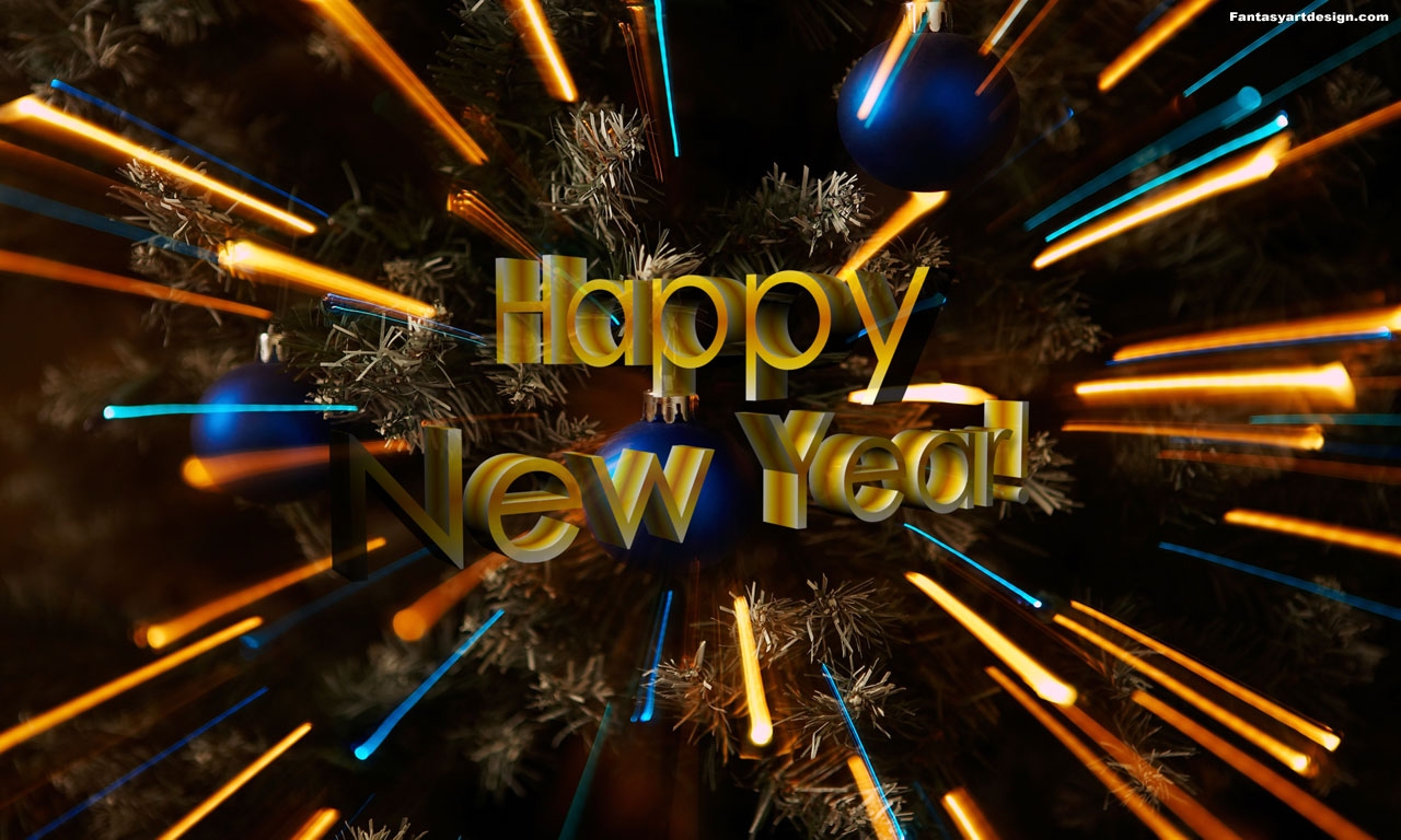 New Year 3d Wallpaper To Make Your Screen Looks Good