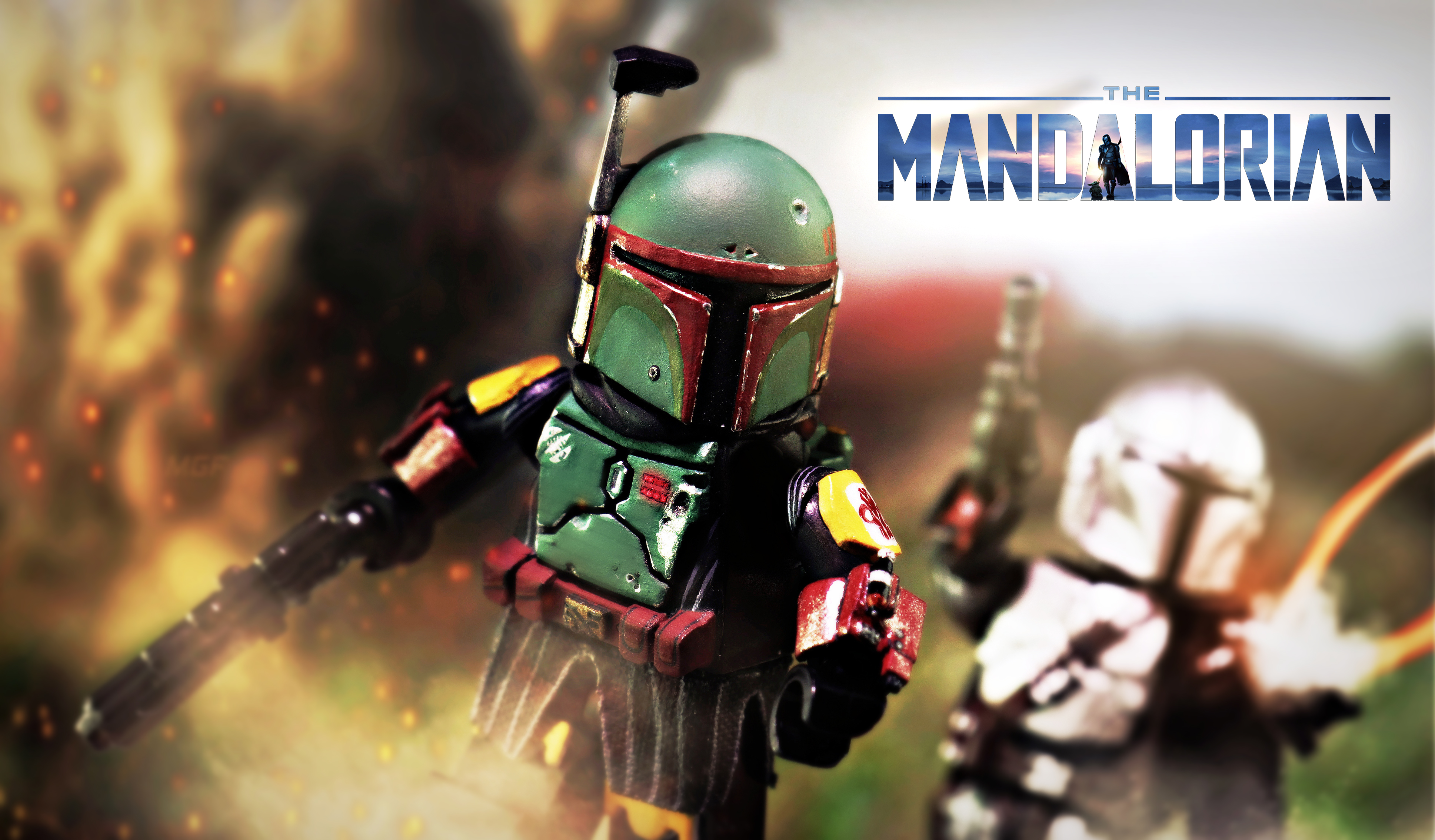 LEGO The Mandalorian 4k Ultra HD Wallpaper Background Image 3874x2268