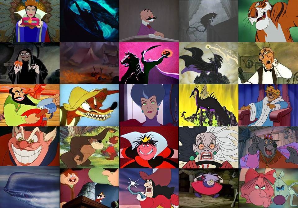 Disney Main Villains in Movies Part 1 by dramamasks22 on