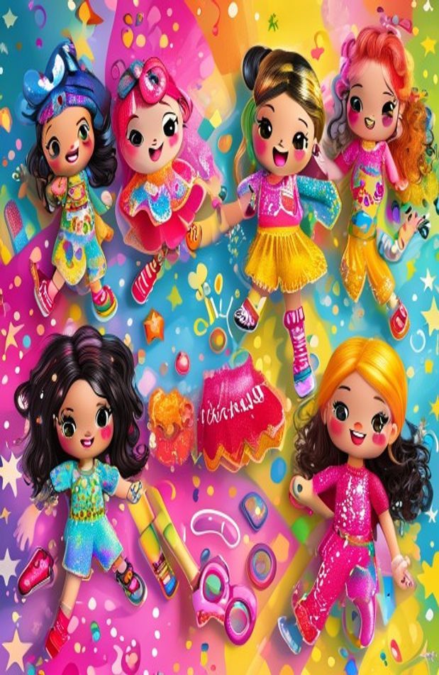 L O Surprise Dolls Wallpaper