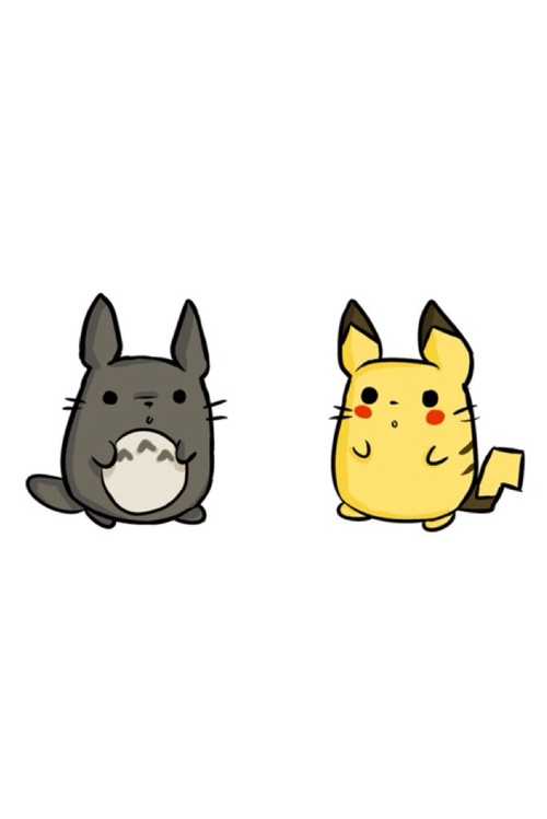 Totoro Background Cute Pikachu