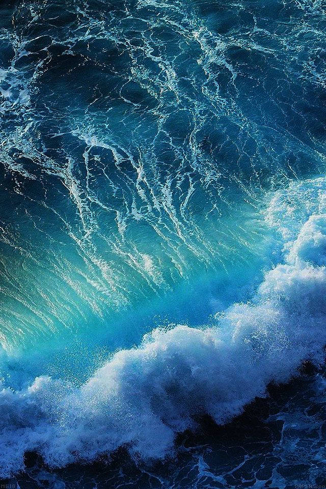 FREEIOS7 me18 wave california ocean   parallax HD iPhone iPad
